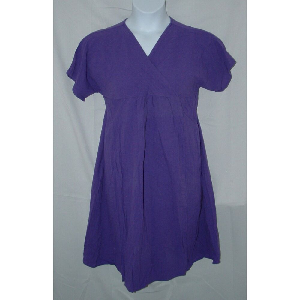 Royal Purple Sz 2XL Casual Wear Knee Length Empire Waist Popover Lounge Dress
